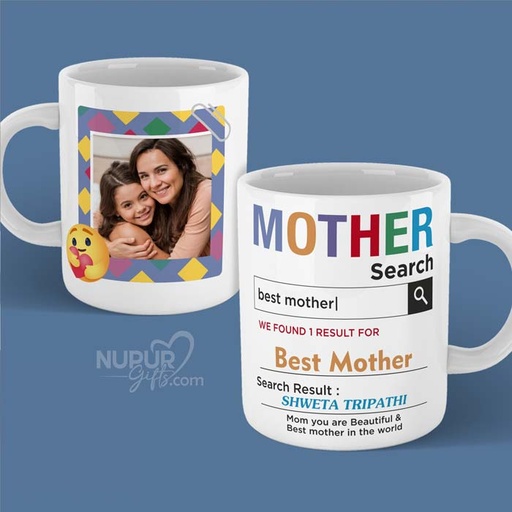 [mug6] World’s Best Mother Search Personalized Photo Mug