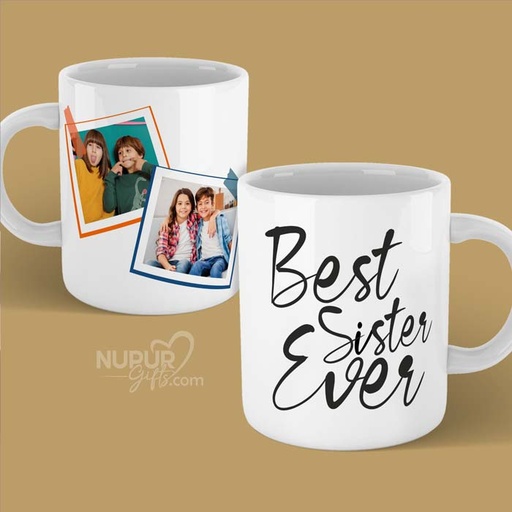 [mug21] Best Sister Ever Personalized Photo Mug