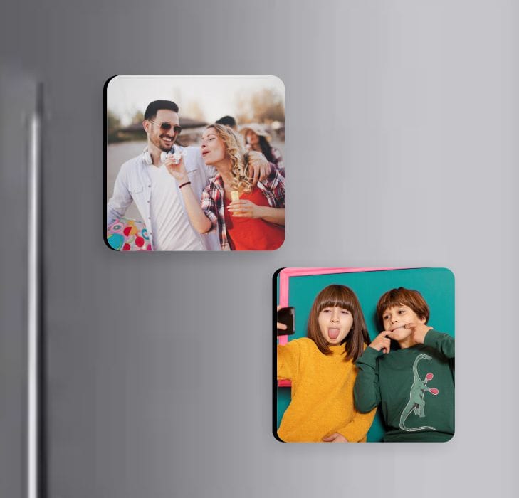 Personalized Photo Magnets - Set of 2 | Custom Kitchen Magnets - Nupur ...